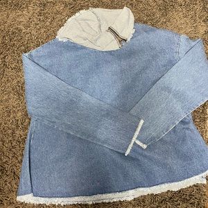 Denim oversized shirt